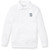 Long Sleeve Banded Bottom Polo Shirt with embroidered logo [MD146-9617/RPG-WHITE]