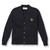 V-Neck Cardigan Sweater with embroidered logo [NJ003-1001/IHS-NAVY]