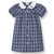 Peter Pan Collared Dress w/Piping with embroidered logo [TN008-1013-278-NV/WH/BL]