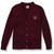 V-Neck Cardigan Sweater with embroidered logo [MD269-1001/JFB-WINE]