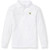 Long Sleeve Polo Shirt with embroidered logo [NY207-KNIT/HCF-WHITE]