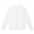 Long Sleeve Peterpan Collar Blouse with embroidered logo [GA009-351/JNE-WHITE]