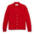 V-Neck Cardigan Sweater with heat transferred logo [TX219-1001/CON-LIPSTICK]