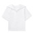 Middy Blouse with embroidered logo [TX204-5522/KIK-WHITE]