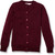 Crewneck Cardigan with embroidered logo [PA475-6000/SA-WINE]