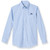 Long Sleeve Oxford Blouse with embroidered logo [TX201-OX/L JPP-BLUE]