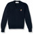 V-Neck Pullover Sweater with embroidered logo [TX201-6500/JPP-NAVY]