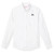 Long Sleeve Oxford Blouse with embroidered logo [TX201-OX/L JPP-WHITE]
