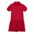 Short Sleeve Jersey Knit Dress with embroidered logo [FL030-7737-DCM-RED]