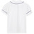 Short Sleeve Peterpan Collar Blouse with embroidered logo [TN008-350P-MAE-WHITE/NV]