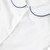 Short Sleeve Peterpan Collar Blouse with embroidered logo [TN008-350P-MAE-WHITE/NV]