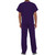 Unisex Tunic with embroidered logo [PA131-4777/HDE-EGGPLANT]