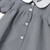 Peter Pan Collared Dress w/Piping with embroidered logo [TX228-1013-B3S-NAVY]