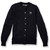 Crewneck Cardigan with embroidered logo [TX209-6000/SEH-NAVY]