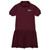 Short Sleeve Jersey Knit Dress with embroidered logo [TX211-7737-CTR-MAROON]