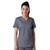 Women's Proflex V-Neck Top with embroidered logo [NC051-4160-STEEL]