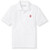 Short Sleeve Polo Shirt with embroidered logo [TX239-KNIT-MTT-WHITE]