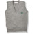 V-Neck Sweater Vest with embroidered logo [TX236-6600/IWH-HE GREY]