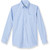 Long Sleeve Oxford Blouse with heat transferred logo [MA005-OX/L FEE-BLUE]