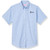 Short Sleeve Oxford Blouse with embroidered logo [TX216-OX/S OAK-BLUE]