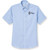 Short Sleeve Oxford Shirt with embroidered logo [TX216-OX-S OAK-BLUE]