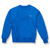 Heavyweight Crewneck Sweatshirt with embroidered logo [GA041-862/WEA-ROYAL]
