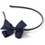 Thin Headband with Bow [GA020-195-NAVY]
