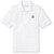Short Sleeve Polo Shirt with embroidered logo [NY172-KNIT-STA-WHITE]