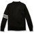 V-Neck Varsity Cardigan Sweater with embroidered logo [NY384-3478/FHH-BLK/WHT]