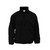 1/4 Zip Fleece Jacket with heat transferred logo [NY079-SA19/AFU-BLACK]