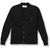 V-Neck Cardigan Sweater with embroidered logo [NY622-1001/MCS-BLACK]