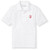Short Sleeve Polo Shirt with embroidered logo [PA514-KNIT-CRA-WHITE]