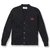 V-Neck Cardigan Sweater with embroidered logo [NJ799-1001/GBS-NAVY]