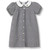 Peter Pan Collared Dress w/Piping with embroidered logo [TN006-1013-230-BLK/WHT]