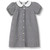 Peter Pan Collared Dress w/Piping with embroidered logo [TN006-1013-230-BLK/WHT]