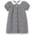 Peter Pan Collared Dress w/Piping with embroidered logo [TN006-1013-230-BLK/WHT]