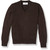 V-Neck Pullover Sweater with embroidered logo [PA041-6500/BC-BROWN]