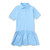 Short Sleeve Jersey Knit Dress with embroidered logo [TX232-7737-TVS-BLUE]