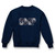Heavyweight Crewneck Sweatshirt with heat transferred logo [TX191-862-MPA-NAVY]