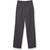 Girls' Flat Front Slacks with heat transferred logo [NY657-15-99/MM-CHARCOAL]