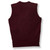 V-Neck Sweater Vest with embroidered logo [NY172-6600/STA-WINE]