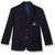 Youth Polyester Blazer with embroidered logo [TX131-BOYS/RSH-NAVY]
