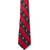 Striped Men's Tie w/Crest [PA514-3-AJC-NV/RED]