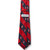 Striped Men's Tie w/Crest [PA514-3-AJC-NV/RED]