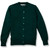 Crewneck Cardigan with heat transferred logo [NJ122-6000/GCM-GREEN]