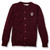 Crewneck Cardigan with embroidered logo [NJ250-6000/SMW-WINE]