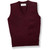 V-Neck Sweater Vest with embroidered logo [NJ250-6600/MWH-WINE]