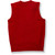 V-Neck Sweater Vest with heat transferred logo [MD231-6600/TBE-LIPSTICK]