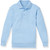 Long Sleeve Banded Bottom Polo Shirt with embroidered logo [PA593-9617-BLUE]