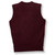 V-Neck Sweater Vest with embroidered logo [MD232-6600/ARU-WINE]